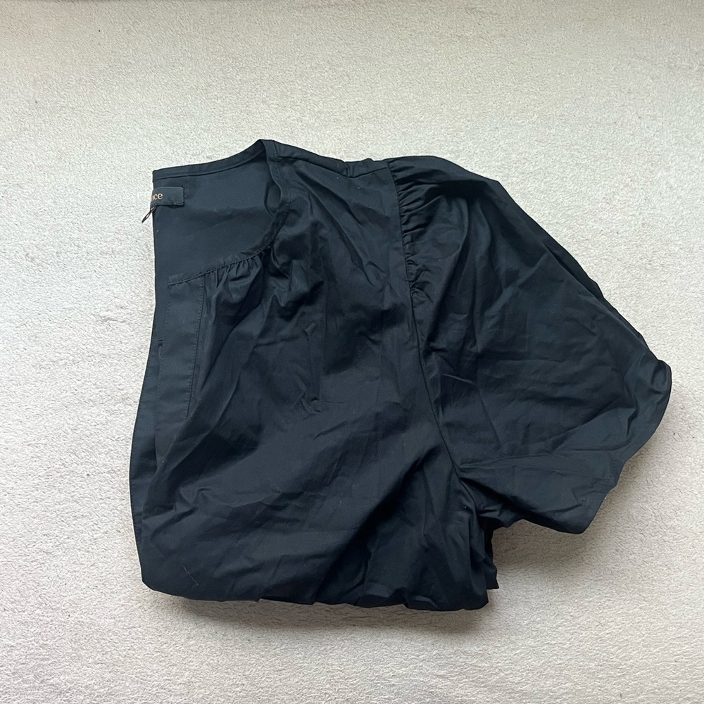 Quince Black Smocked Waist Mini Dress - Picture 5 of 6
